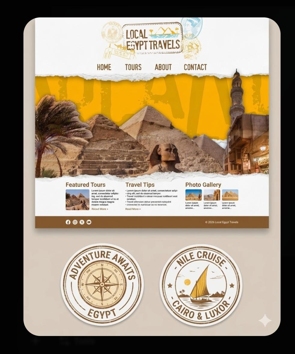 Vintage travel artwork